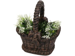 Кашпа Кошница за декорация на двора и градината