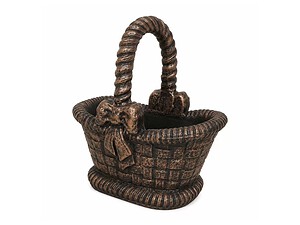 Саксия Кошница кафяво медно, голяма, L - Image 4