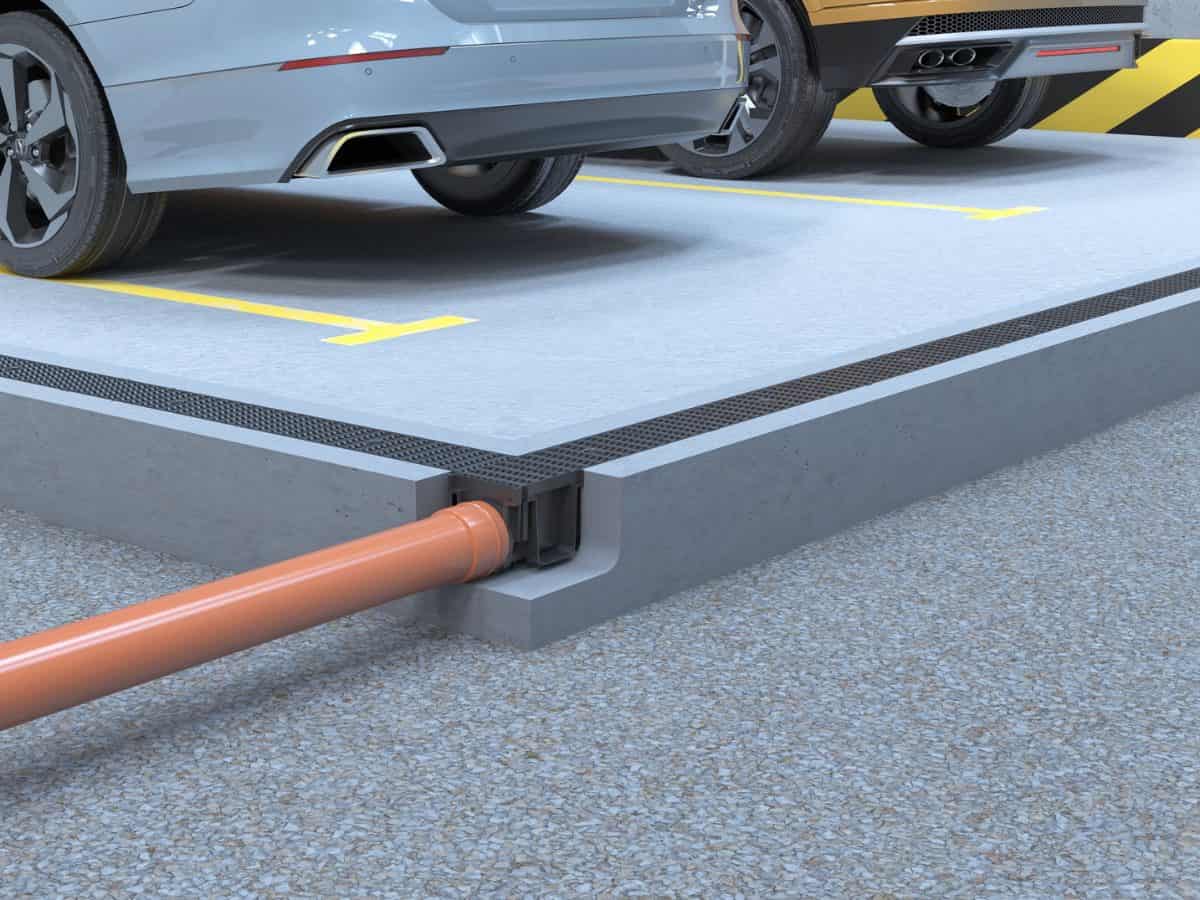 Ревизионна шахта с PVC решетка B125, Ф110mm, MAX-DRAIN BASIC, 500x131x280mm - Image 5