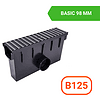 Ревизионна шахта с PVC решетка B125, Ф110mm, MAX-DRAIN BASIC, 500x131x280mm