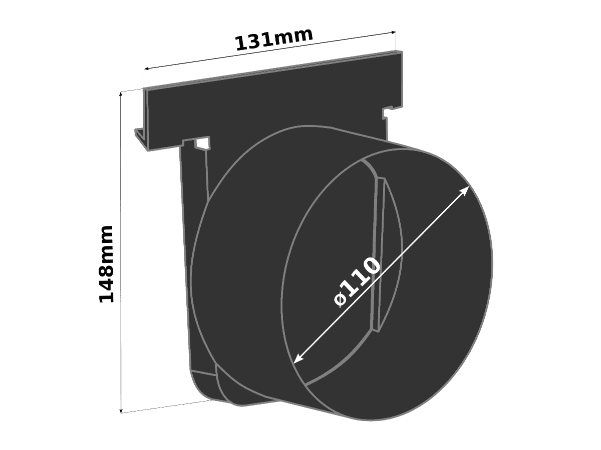 Тапа A с изход Ø110 мм за MAX-DRAIN BASIC 148 мм - Image 2