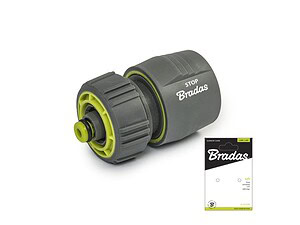 Конектор за маркуч 12″, стоп клапан, гумиран LIME LINE SOFT