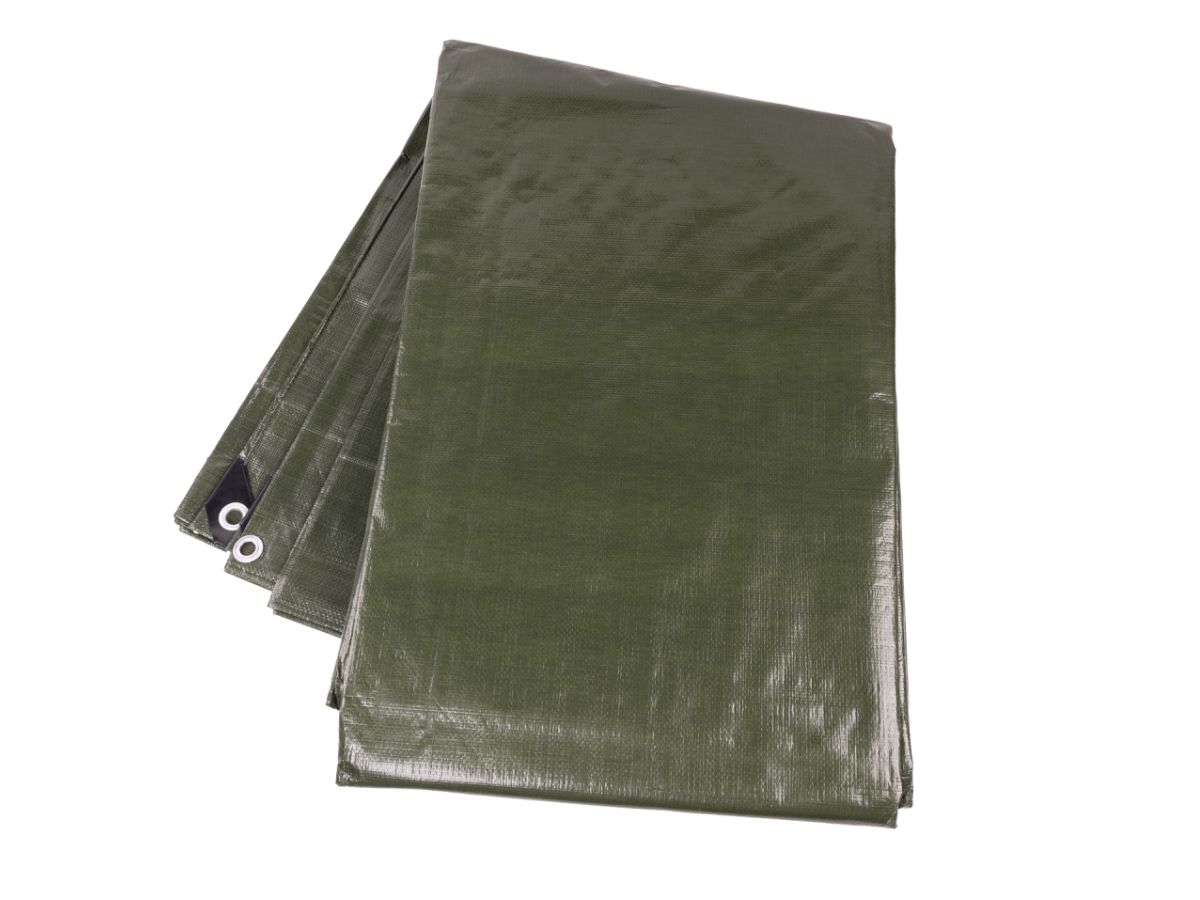 Платнище подсилено Army Green 10 x 10m, 160 гр/м2 – зелено - Image 3