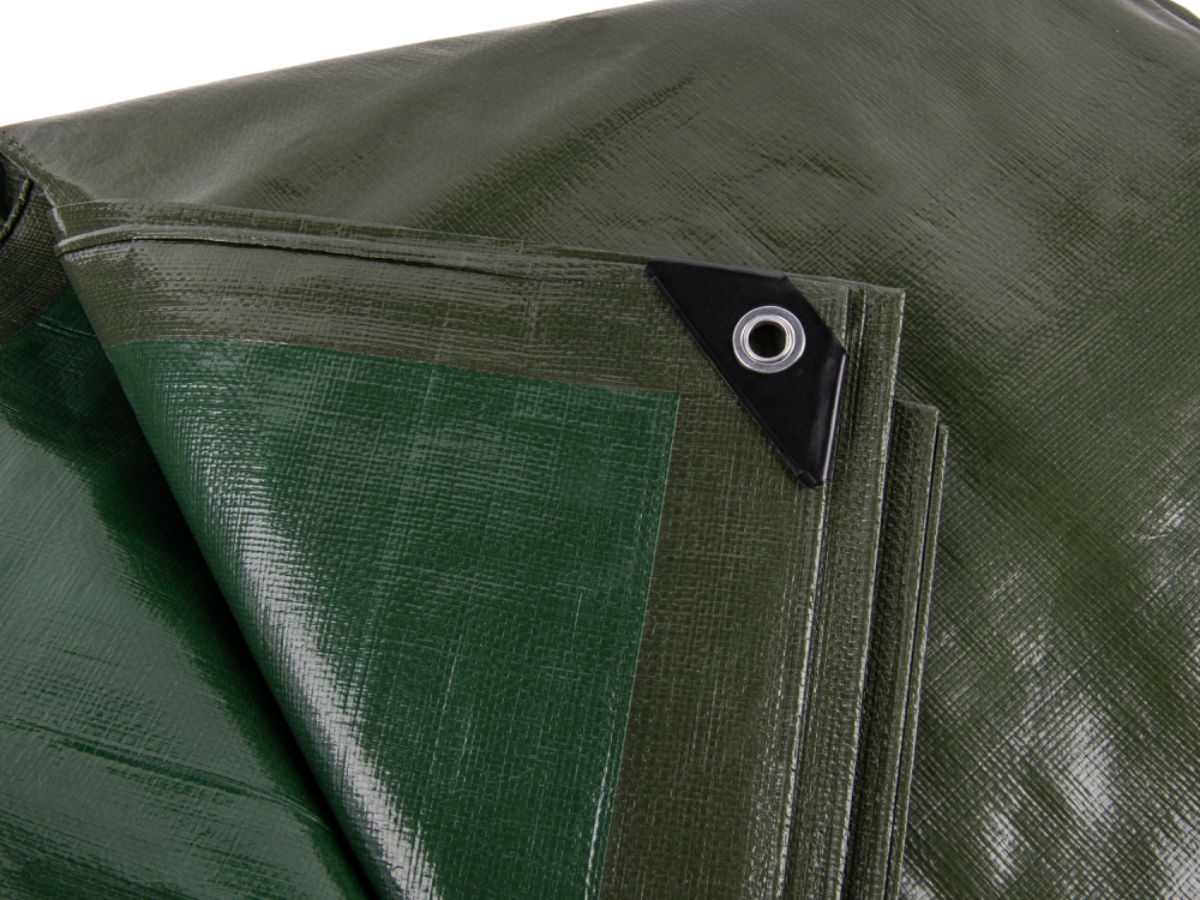 Платнище подсилено Army Green 10 x 10m, 160 гр/м2 – зелено - Image 2