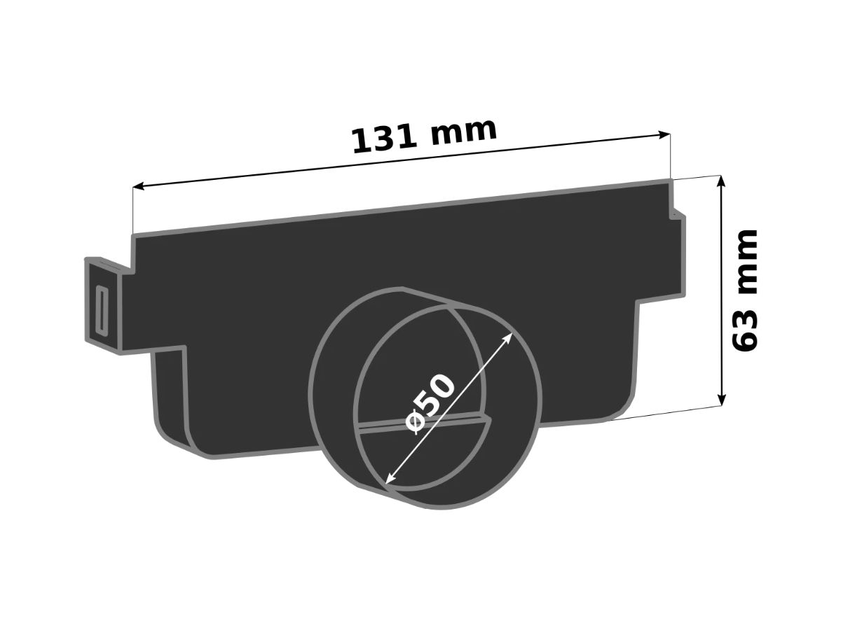 Тапа A с изход Ø50 за MAX-DRAIN BASIC 63 мм - Image 2