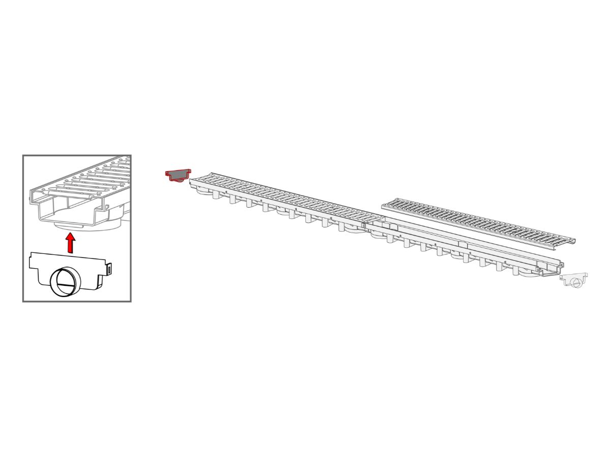 Тапа A с изход Ø50 за MAX-DRAIN BASIC 63 мм - Image 3