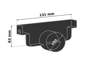 Alternative view of Крайна тапа B с изход Ø50 за MAX-DRAIN BASIC 63 мм