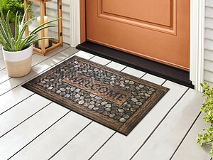 Alternative view of Премиум гумена изтривалка за входна врата, Камъчета, 45х75см