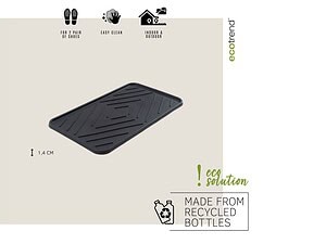 Поставка за мокри обувки, Simple, черна, 35х63см - Image 5